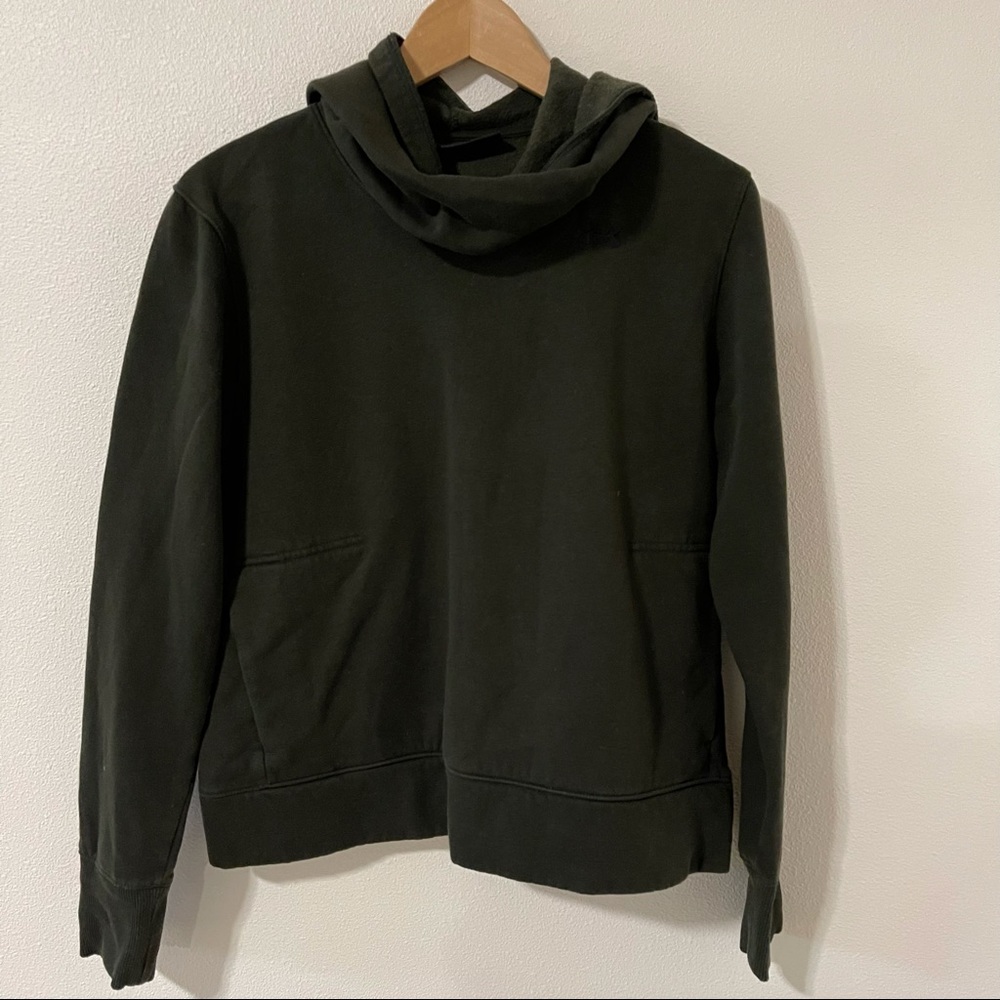 Under Amrour Funnel Cowlneck Fleece Hoodie Black Tunnel Pocket Medium Loose Fit